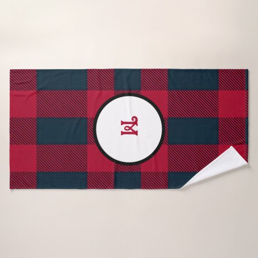 Serviette en plaid de buffle Monogram (Serviette de bain)