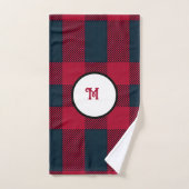 Serviette en plaid de buffle Monogram (Serviette à main)