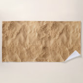 Serviette en texture de sable de plage - look hype (Devant)