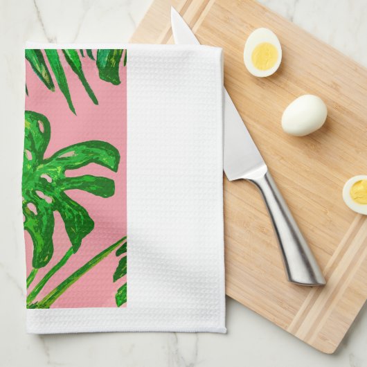 Serviette en thé Monstera (Quart Plié)