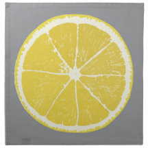 Serviette en tissu tranche de citron frais Pop min