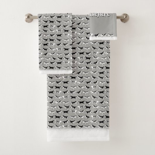 Serviette enrouée DogTowels enroué fait sur (En situation)
