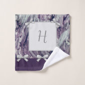 Serviette Ensemble de bain Lavande et vaches Perso (Gant de toilette)