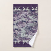 Serviette Ensemble de bain Lavande et vaches Perso (Serviette à main)