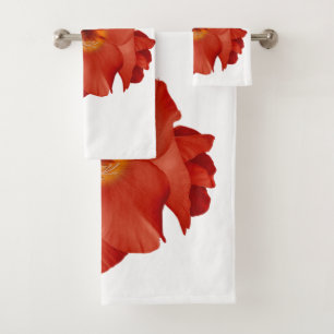Serviette épée Lily Rouge Jaune