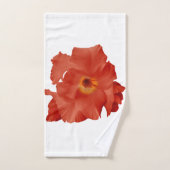 Serviette épée Lily Rouge Jaune (Serviette à main)