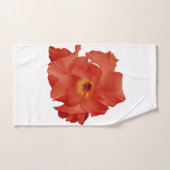 Serviette épée Lily Rouge Jaune (Serviette à main)