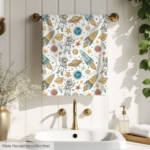 Serviette Espace Extérieur Décor Pastel pour la Sa