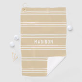Serviette faite sur commande de golf des textes de (En situation)