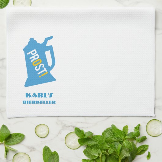 Serviette faite sur commande de Pub pour votre (Plié)