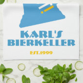 Serviette faite sur commande de Pub pour votre (Plié)