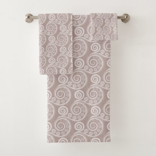 Serviette Feminine Argent-Rose (En situation)