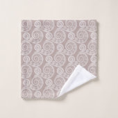 Serviette Feminine Argent-Rose (Gant de toilette)
