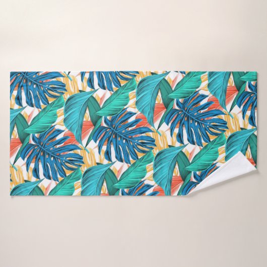 Serviette Feuille tropicale (Serviette de bain)