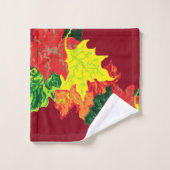 Serviette : Feuilles d'automne (Gant de toilette)