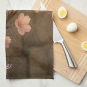 Serviette Fleur de Cerisier Courage Doux (Quart Plié)