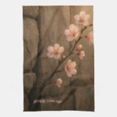 Serviette Fleur de Cerisier Courage Doux (Vertical)