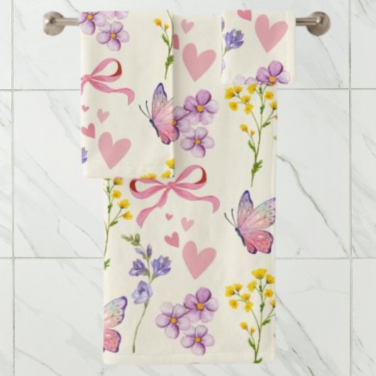 Serviette Fleur sauvage printemps