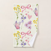 Serviette Fleur sauvage printemps (Serviette à main)