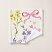 Serviette Fleur sauvage printemps (Gant de toilette)