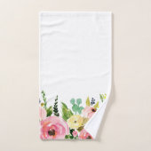 Serviette fleurie (Serviette à main)