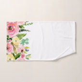 Serviette fleurie (Serviette à main)