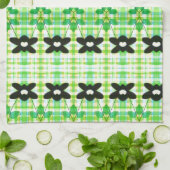 Serviette Fleurie Avec Plaid (Plié)