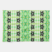 Serviette Fleurie Avec Plaid (Horizontal)