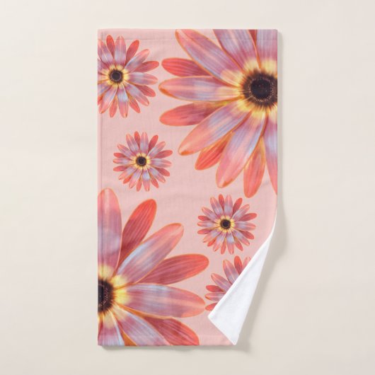 Serviette fleurie colorée Gerbera Daisy (Serviette à main)