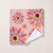 Serviette fleurie colorée Gerbera Daisy (Gant de toilette)