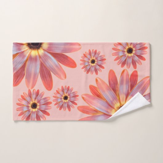 Serviette fleurie colorée Gerbera Daisy (Serviette à main)
