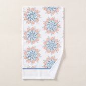 Serviette florale bleu doux (Serviette à main)