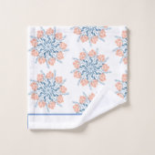 Serviette florale bleu doux (Gant de toilette)