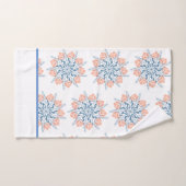 Serviette florale bleu doux (Serviette à main)