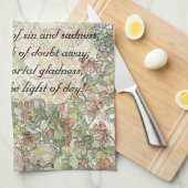 Serviette florale de Nouveau d'art de Mucha (Quart Plié)