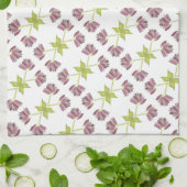 Serviette Florale De Plum Design Avec Chaux (Plié)