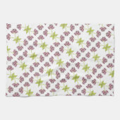 Serviette Florale De Plum Design Avec Chaux (Horizontal)