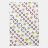 Serviette Florale De Plum Design Avec Chaux (Vertical)