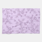 Serviette florale de tissu de cuisine de lavande (Horizontal)