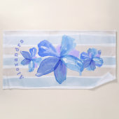 Serviette Florale Personnalisée (Devant)