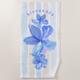Serviette Florale Personnalisée