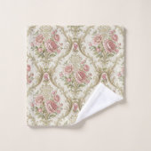 Serviette Florale Victorienne Douce Élégance Vinta (Gant de toilette)