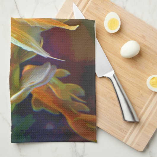 Serviette foncée de poisson rouge (Quart Plié)