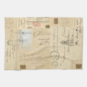 Serviette française de carte postale de forme (Horizontal)