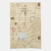 Serviette française de carte postale de forme (Vertical)
