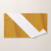 Serviette géométrique jaune et blanche foncée (Serviette à main)