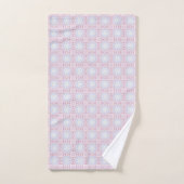 Serviette Géométrique Pastel Doux - Rose & Lavande (Serviette à main)
