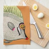 Serviette Grande Poisson (Quart Plié)
