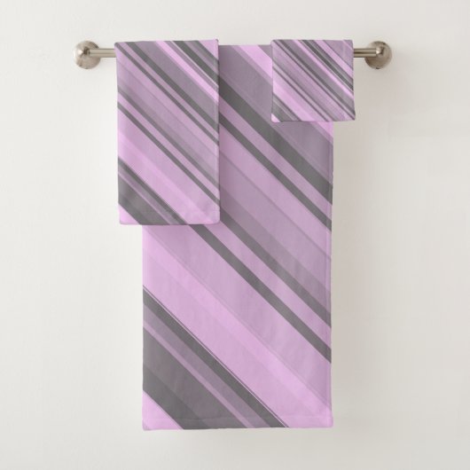 Serviette Gris Violet (En situation)