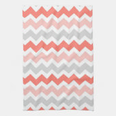 Serviette grise de corail de tissu de cuisine de (Vertical)